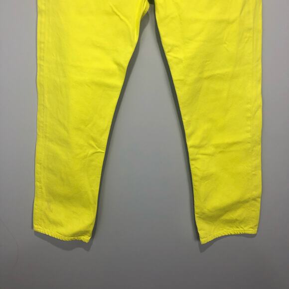 AGOLDE 90's Pinch Waist High Rise Straight Button Fly Jeans Mom Lime Size 27 - Picture 2 of 10